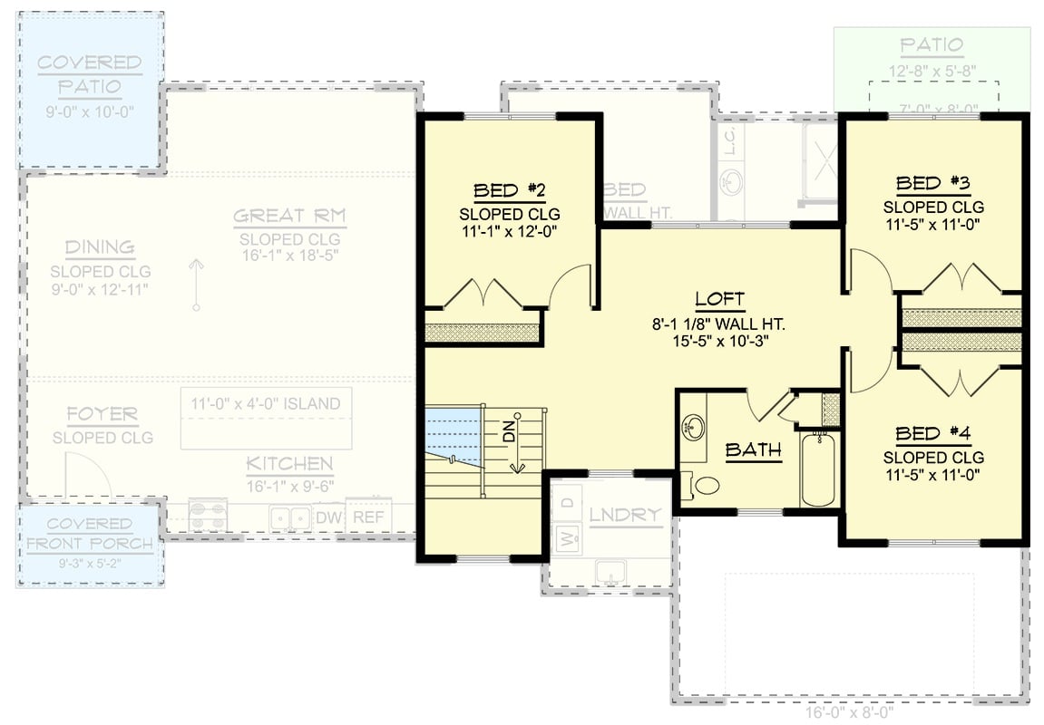 Second Level Floor Plan