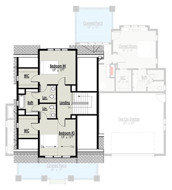 Second Level Floor Plan