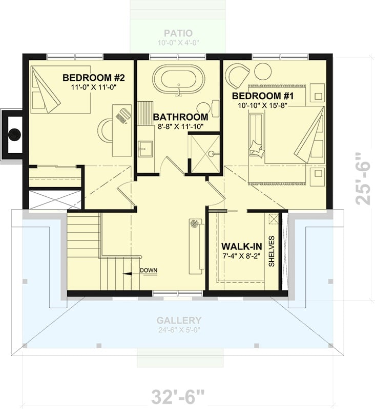 Second Level Floor Plan