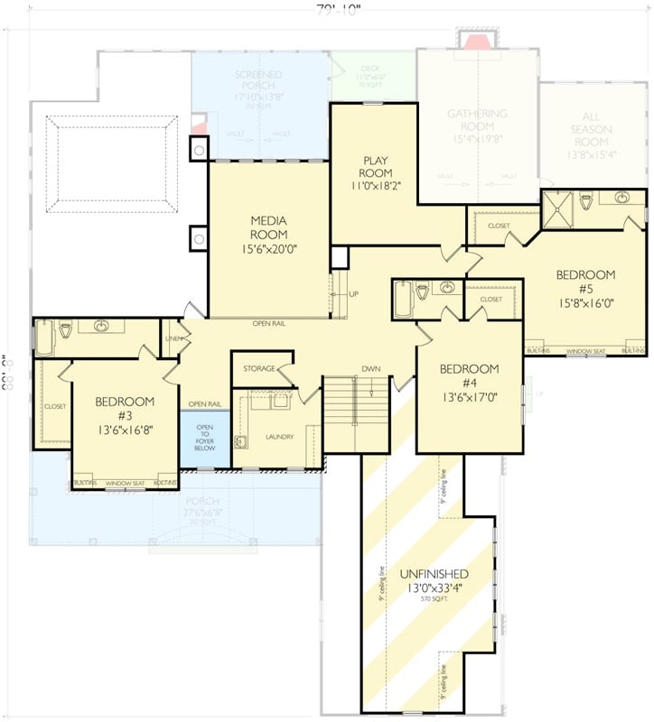Second Level Floor Plan