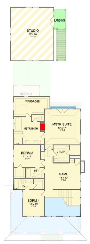 Second Level Floor Plan