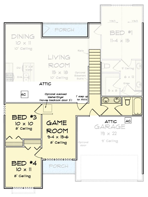 Second Level Floor Plan