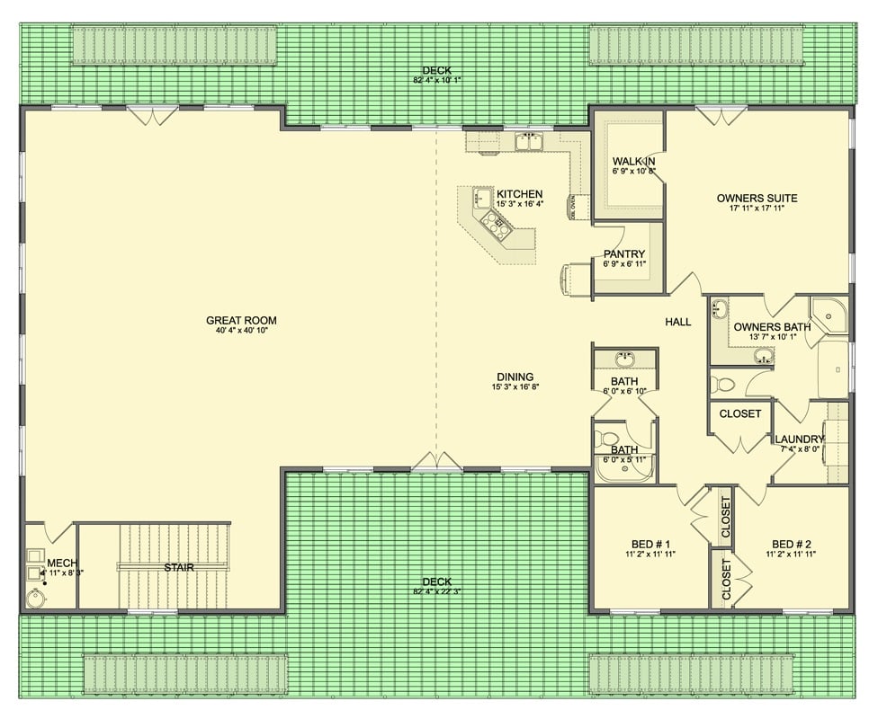 Second Level Floor Plan