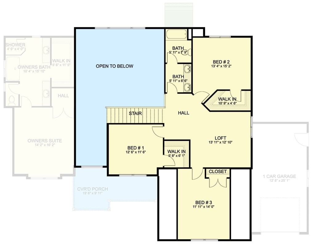 Second Level Floor Plan