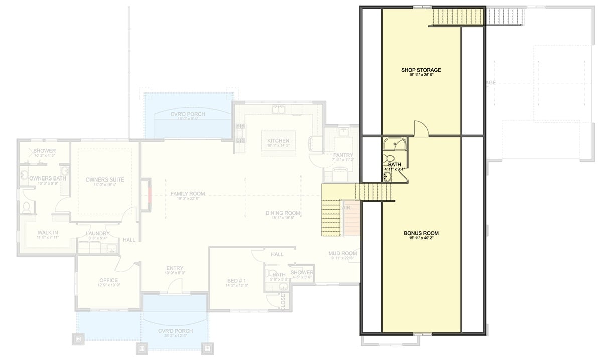 Second Level Floor Plan