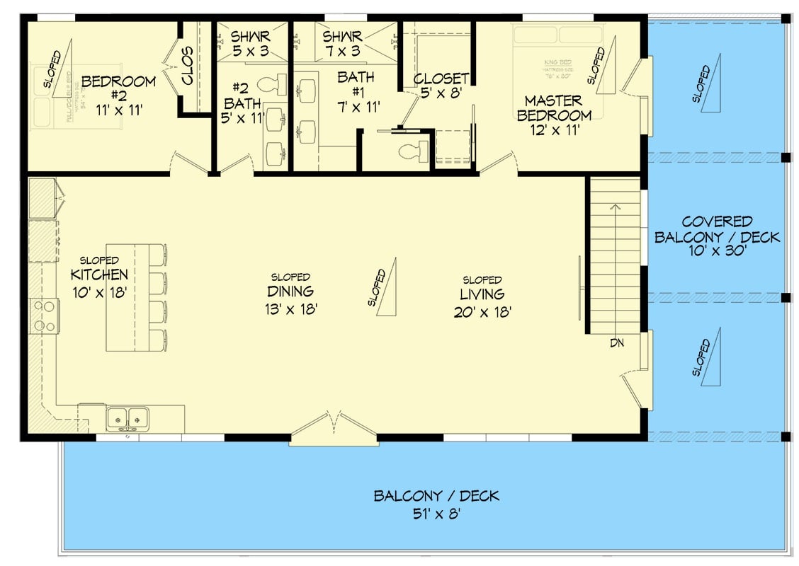 Second Level Floor Plan