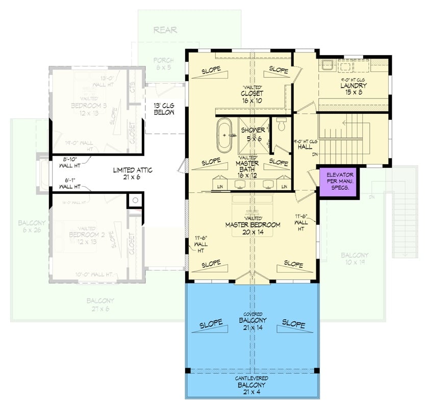 Second Level Floor Plan