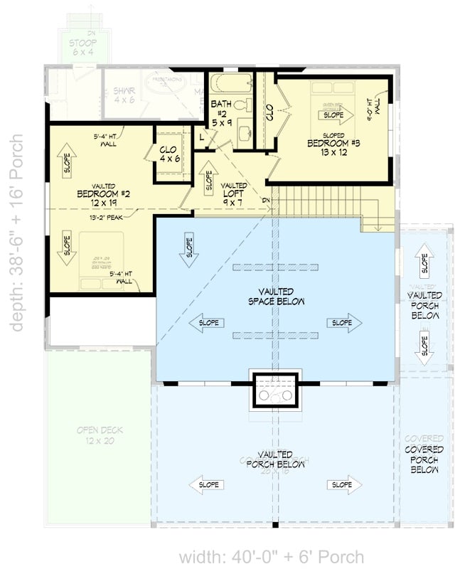 Second Level Floor Plan