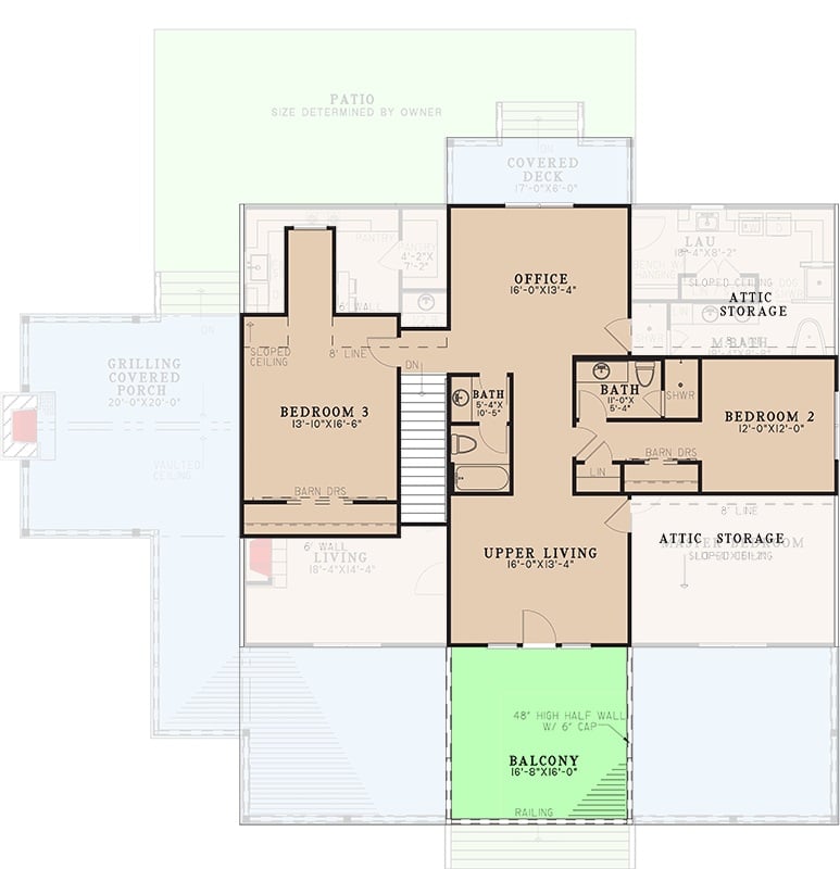 Second Level Floor Plan
