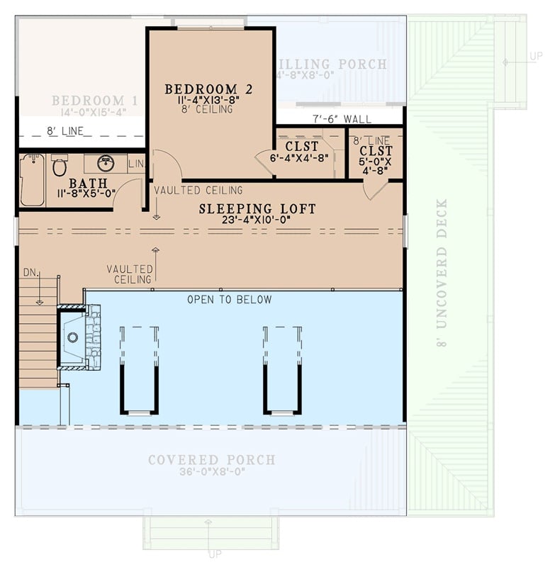 Second Level Floor Plan
