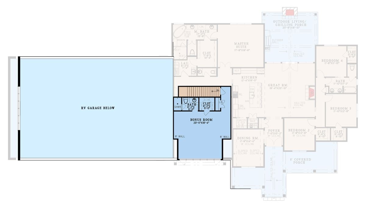 Second Level Floor Plan