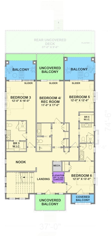 Second Level Floor Plan