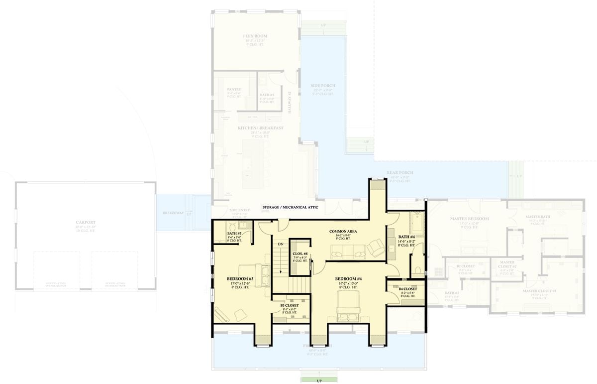 Second Level Floor Plan