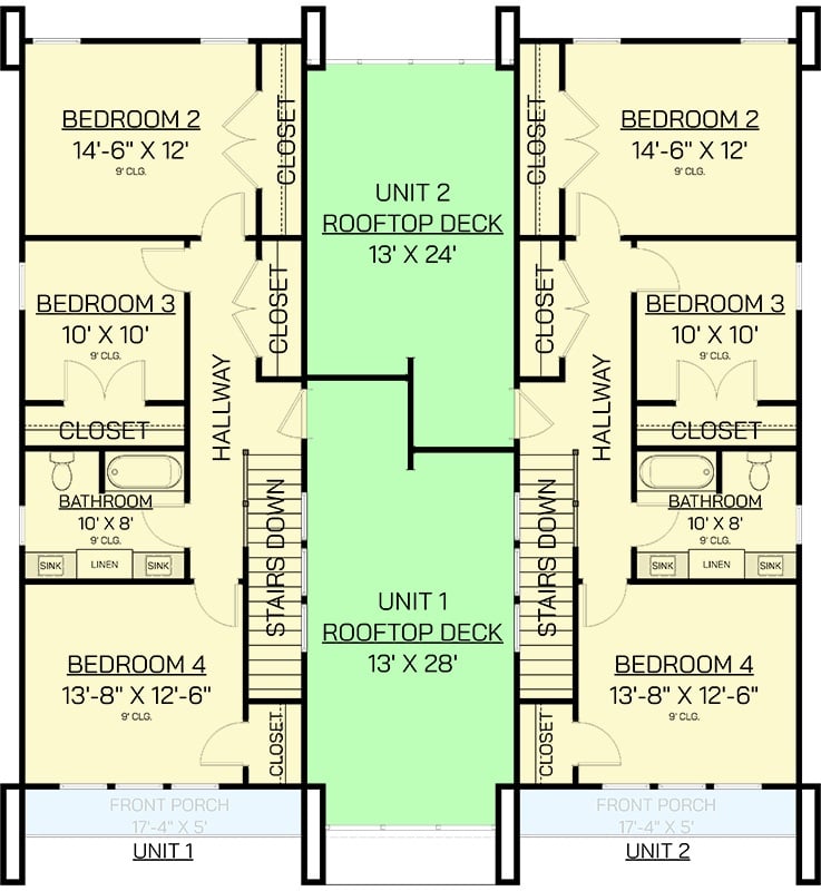Second Level Floor Plan