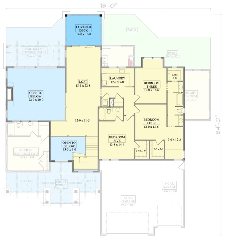 Second Level Floor Plan