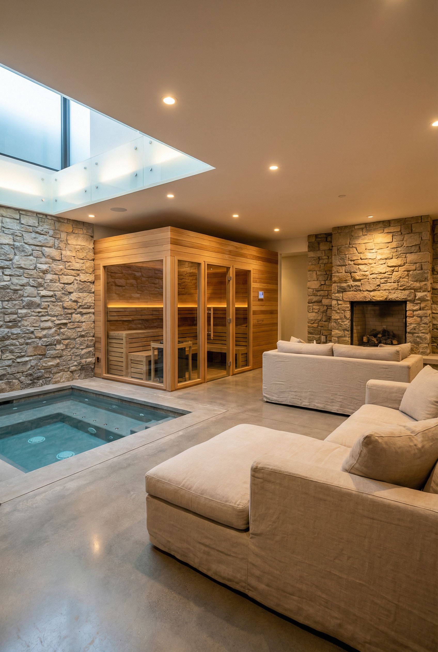 Spa-Inspired Open Concept Basement Retreat