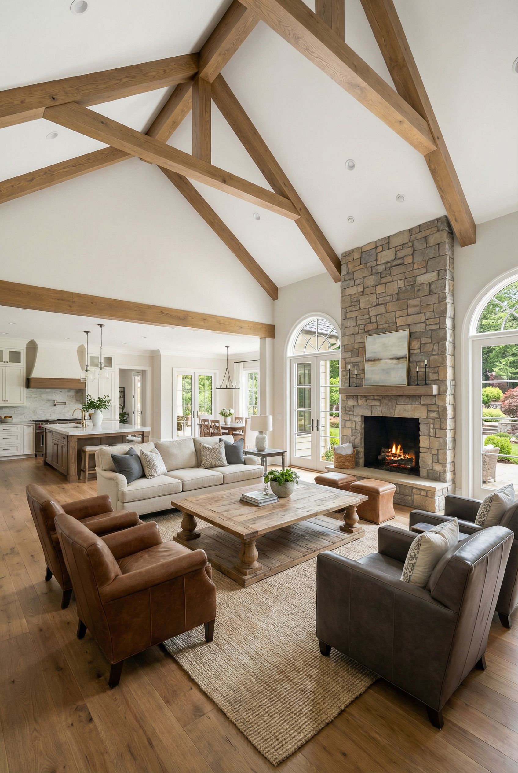 Transitional Estate Luxury Great Room