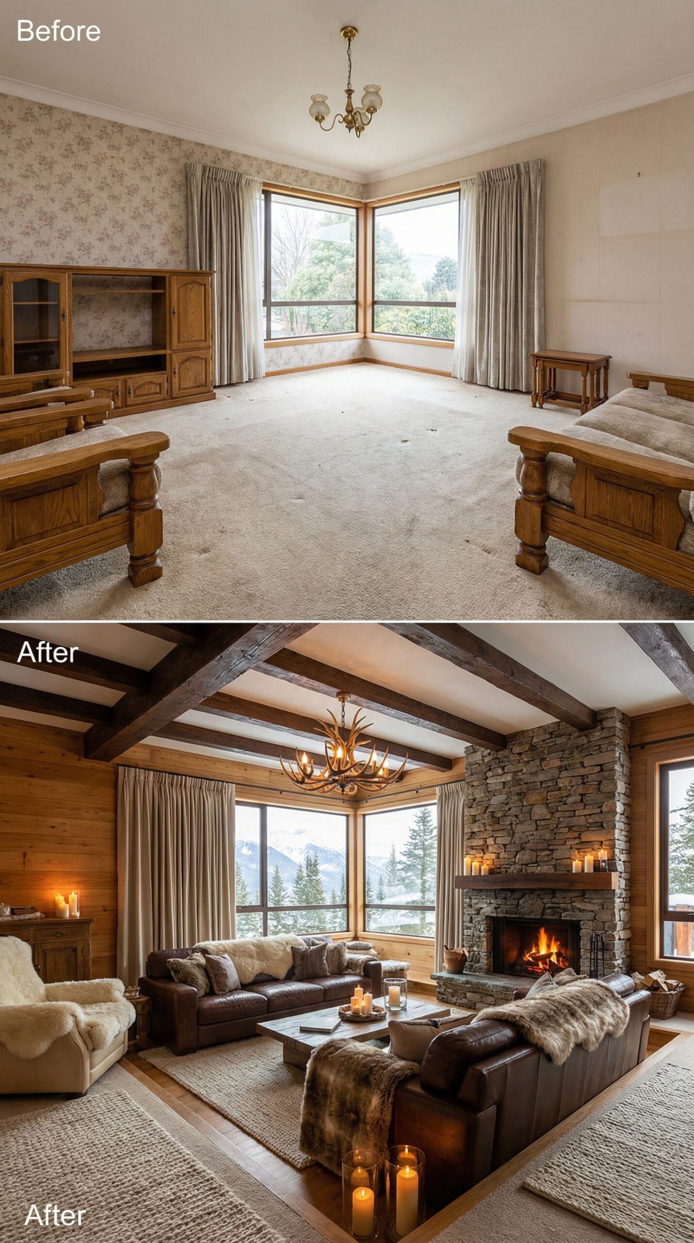 Unused Formal Parlor → Inviting Conversation Pit