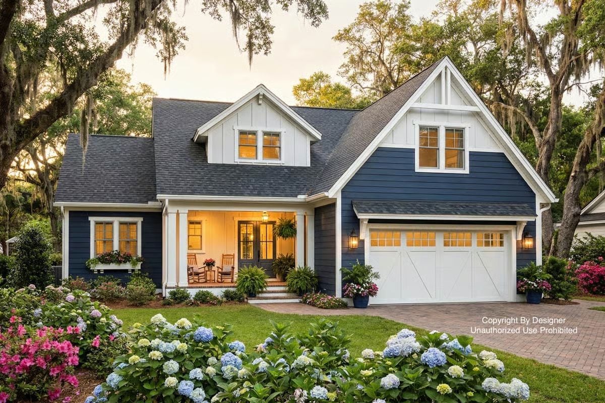 5-Bedroom Craftsman Home with Bonus Room and Loft (Floor Plan)