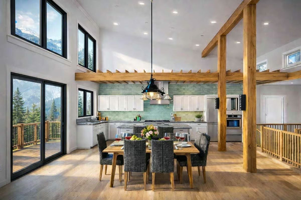 Dining Area and Kitchen