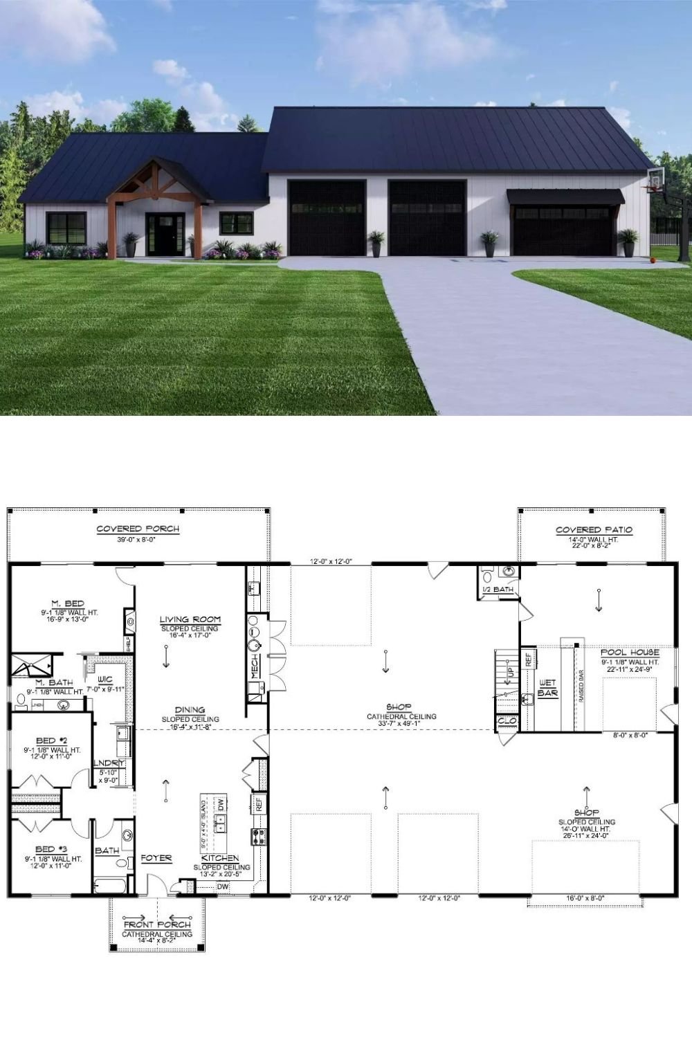 Golden Ash Drive 3-Bedroom Ranch with Covered Patio and Open-Concept Living (Floor Plan)