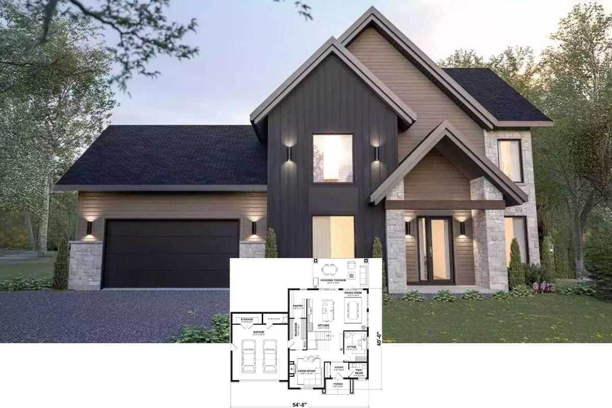 Modern-Style 3-Bedroom Mountainview Drive Home with Double Garage and Covered Terrace (Floor Plan)