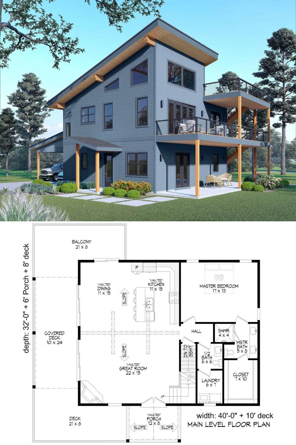 Traditional-Style 4-Bedroom Home with Bonus Room and Walkout Basement (Floor Plan)