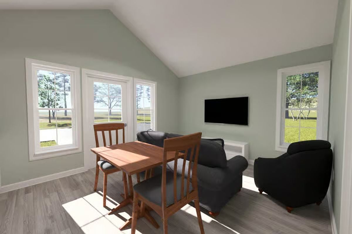 Living Room and Dining Area