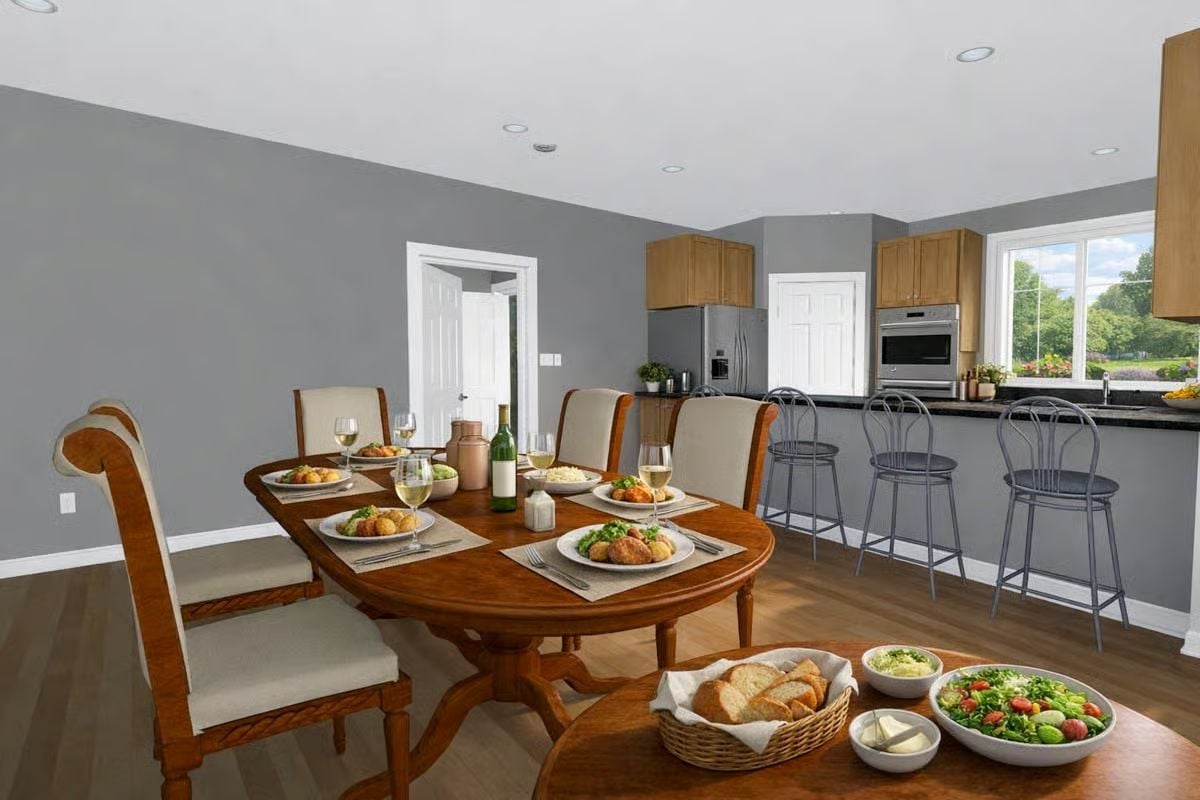 Dining Area and Kitchen