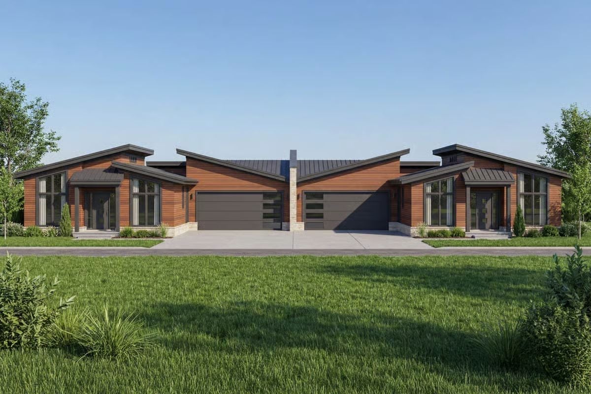 Northwest Modern Duplex with 3-Bed Suites and Double Garage (Floor Plan)
