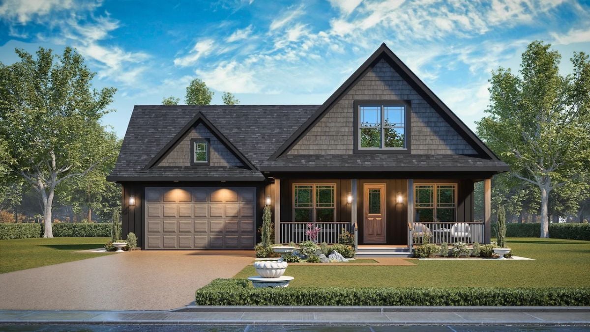 Carter 3 Craftsman-Style 3-Bedroom Home with Double Garage and Front Porch (Floor Plan)