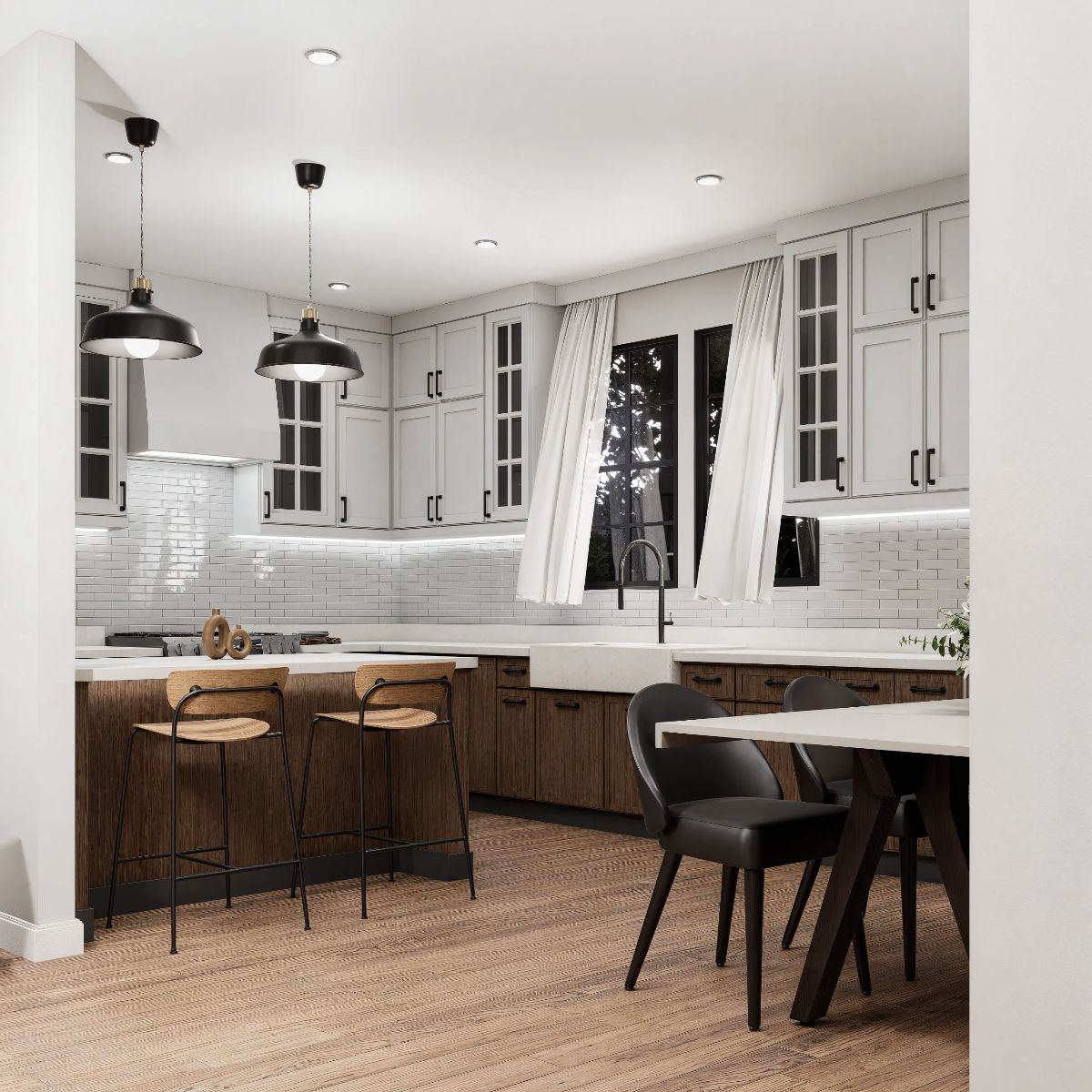 Kitchen and Dining Area