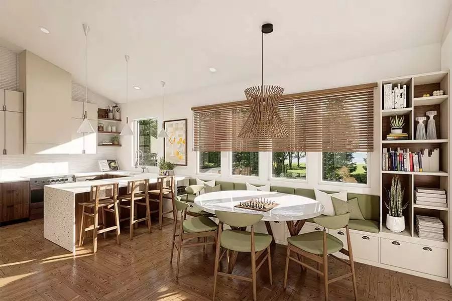 Dining Area and Kitchen