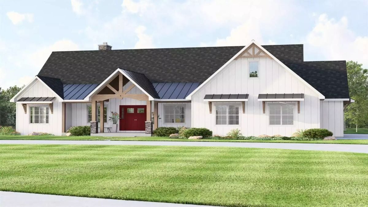 Willow Overlook Lane 3-Bedroom Ranch with 3-Car Garage and Walkout Basement (Floor Plan)