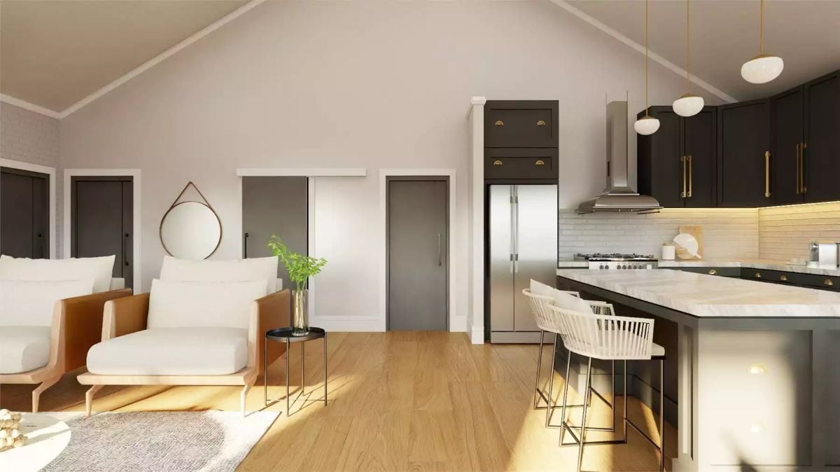 Living Room and Kitchen