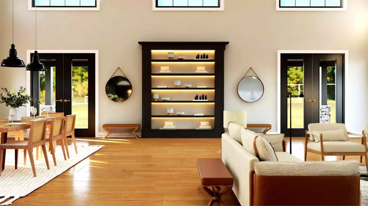 Living Room and Dining Area