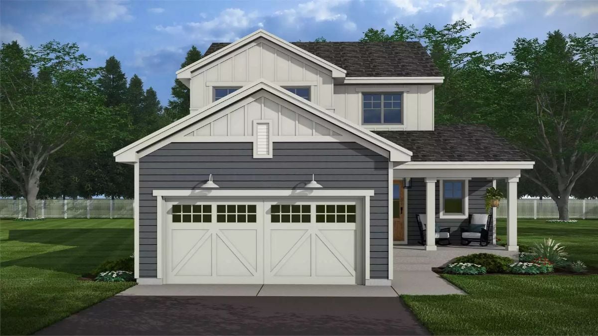 Craftsman-Style 4-Bedroom Window Crescent Home with Jack & Jill Bath and Loft (Floor Plan)