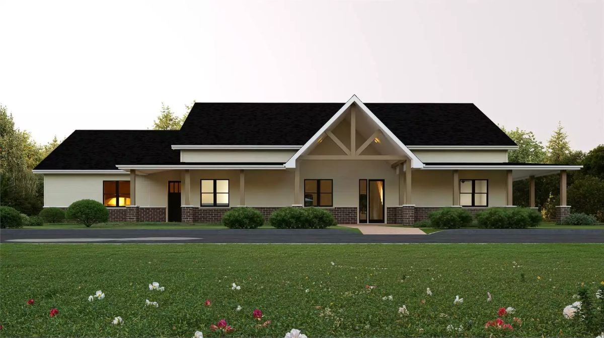 Briarfall Lane 3-Bedroom Farmhouse with Bonus Room and Wraparound Porch (Floor Plan)