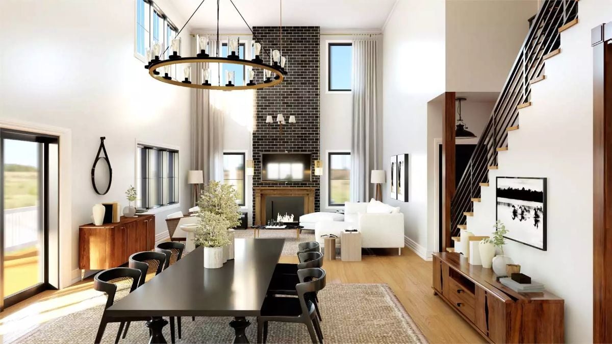 Living Room and Dining Area