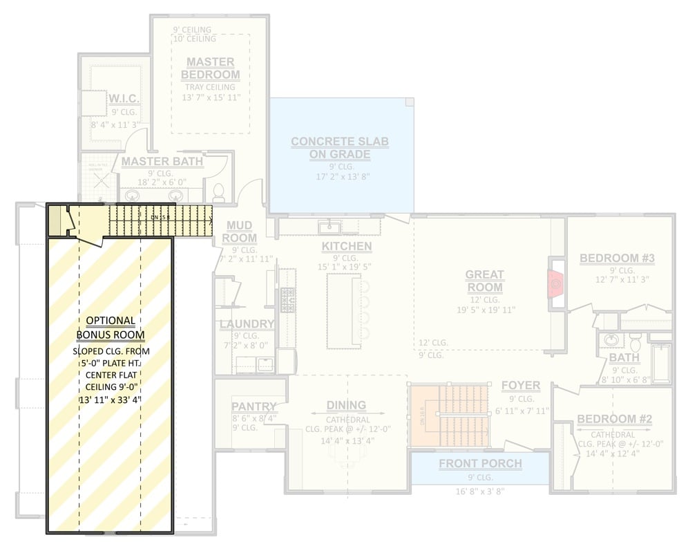 Bonus Level Floor Plan