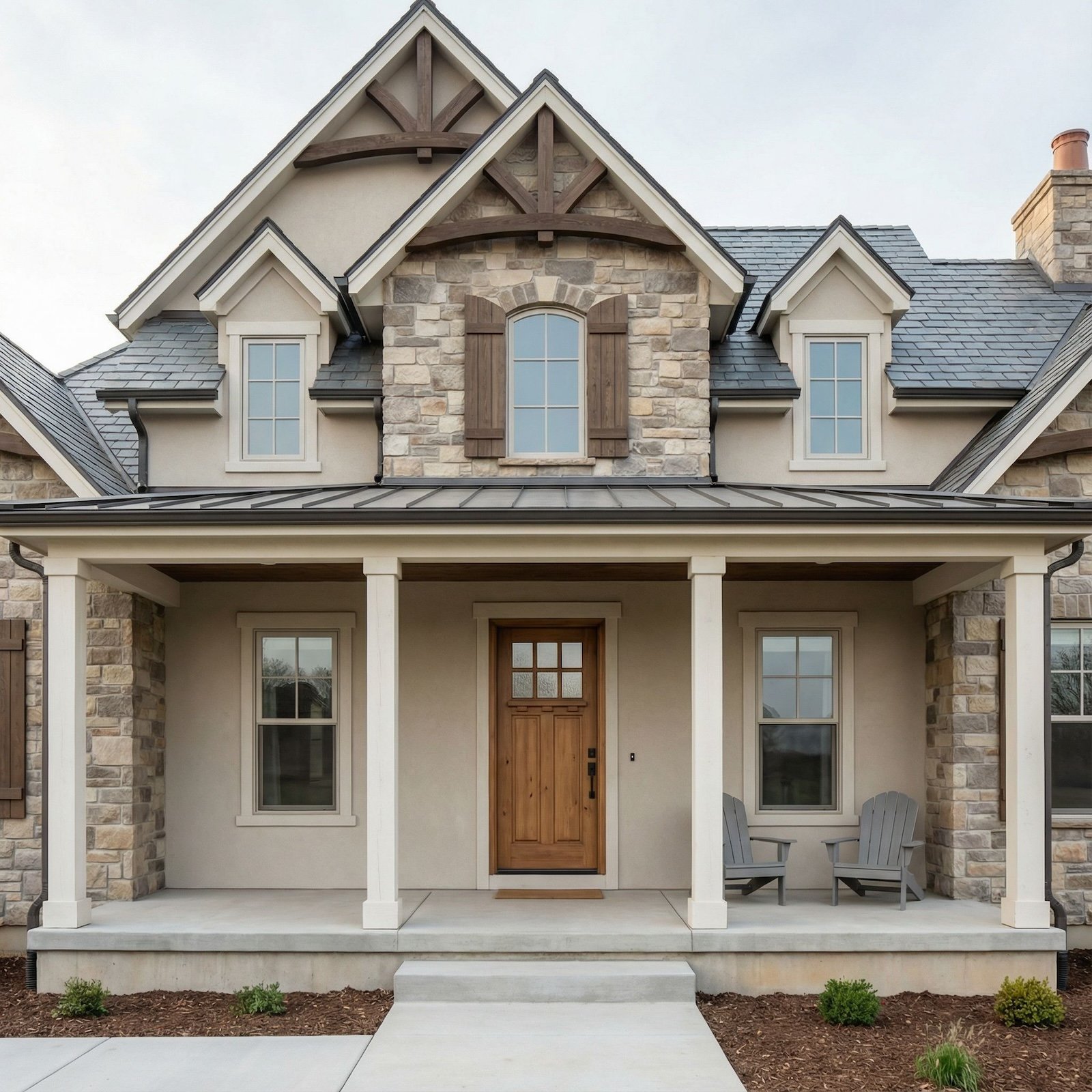 Our Front Porch Was Fine but Made Our Whole House Look Forgettable. AI Diagnosed the Problem (35 Stunning Before & After Designs)