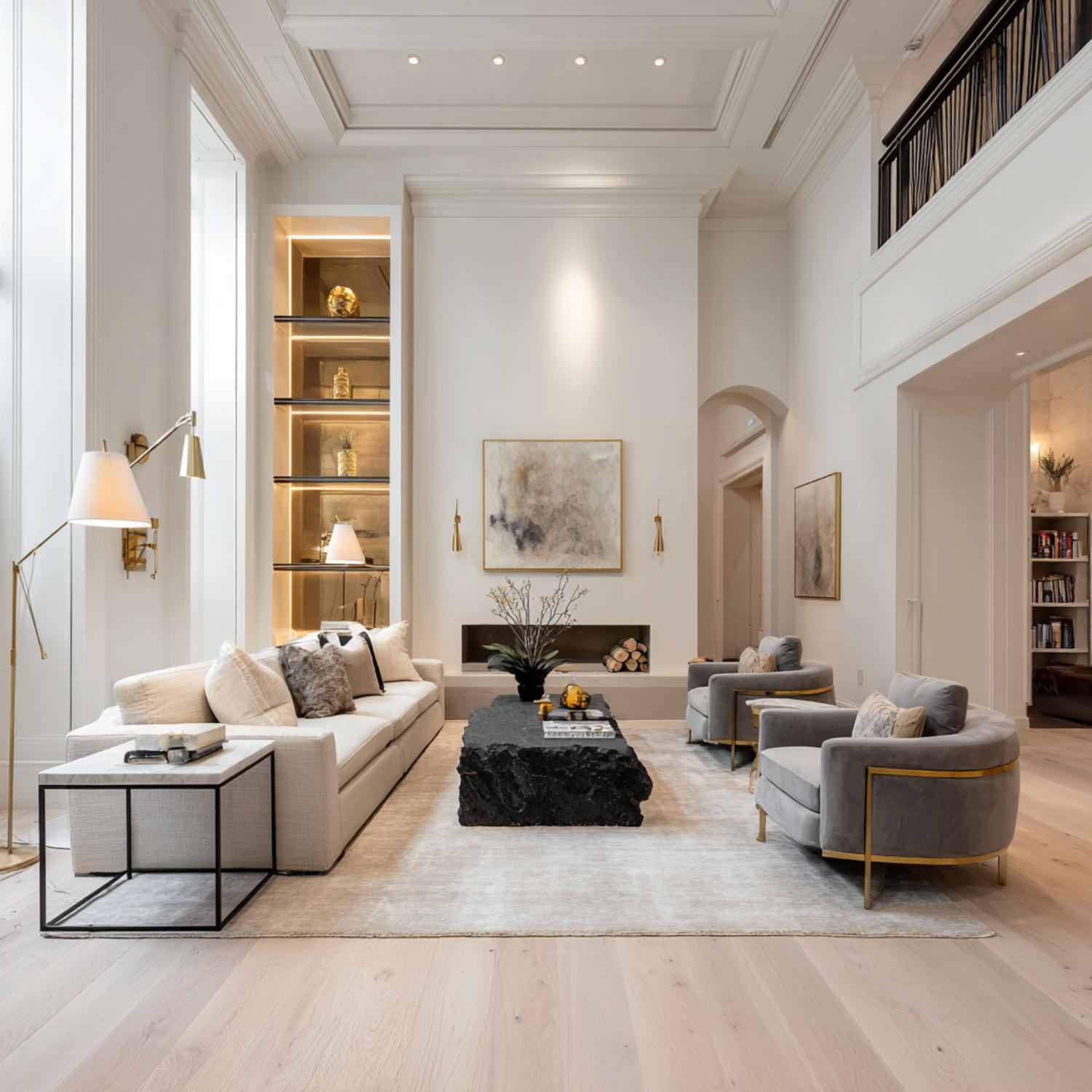 We Love Our Living Room But the Large Area Rug Is Too BLAH! I Gave AI a Photo of Our Living Room and Asked for 40 Different Rug Designs. These are the Striking Before & After Results