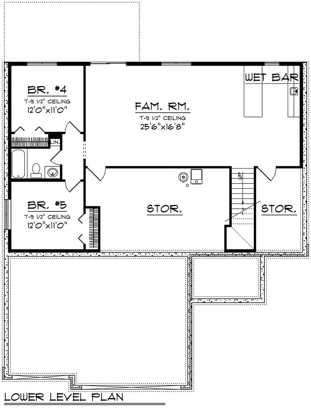 Lower Level Floor Plan