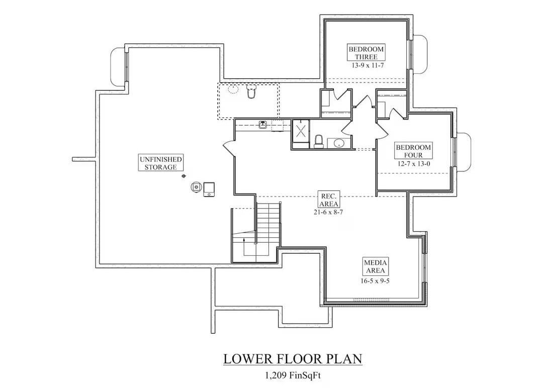 Lower Level Floor Plan