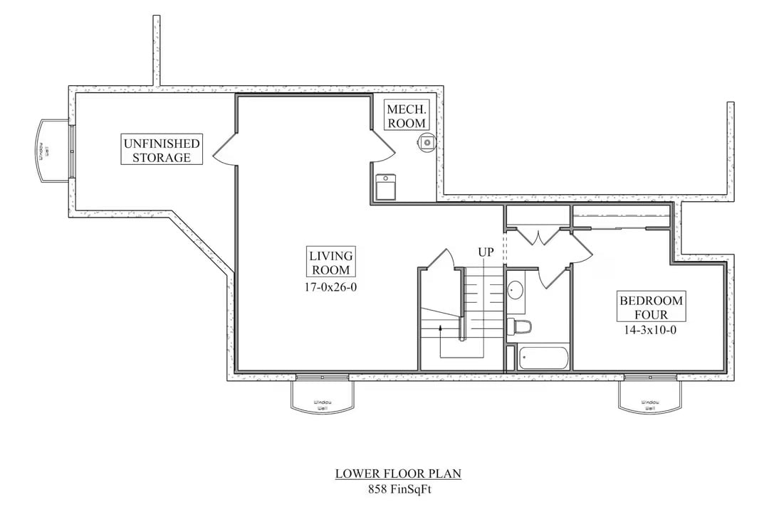 Lower Level Floor Plan