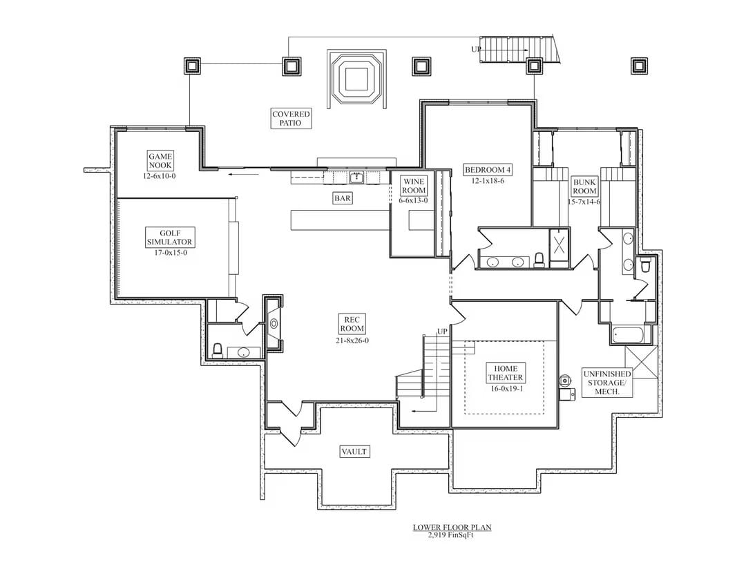Lower Level Floor Plan