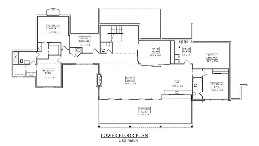 Lower Level Floor Plan