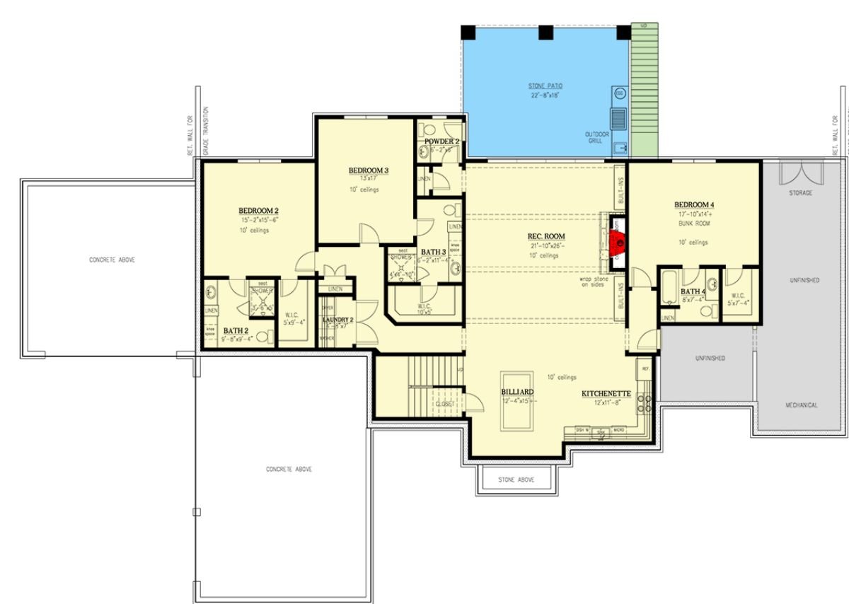 Second Level Floor Plan