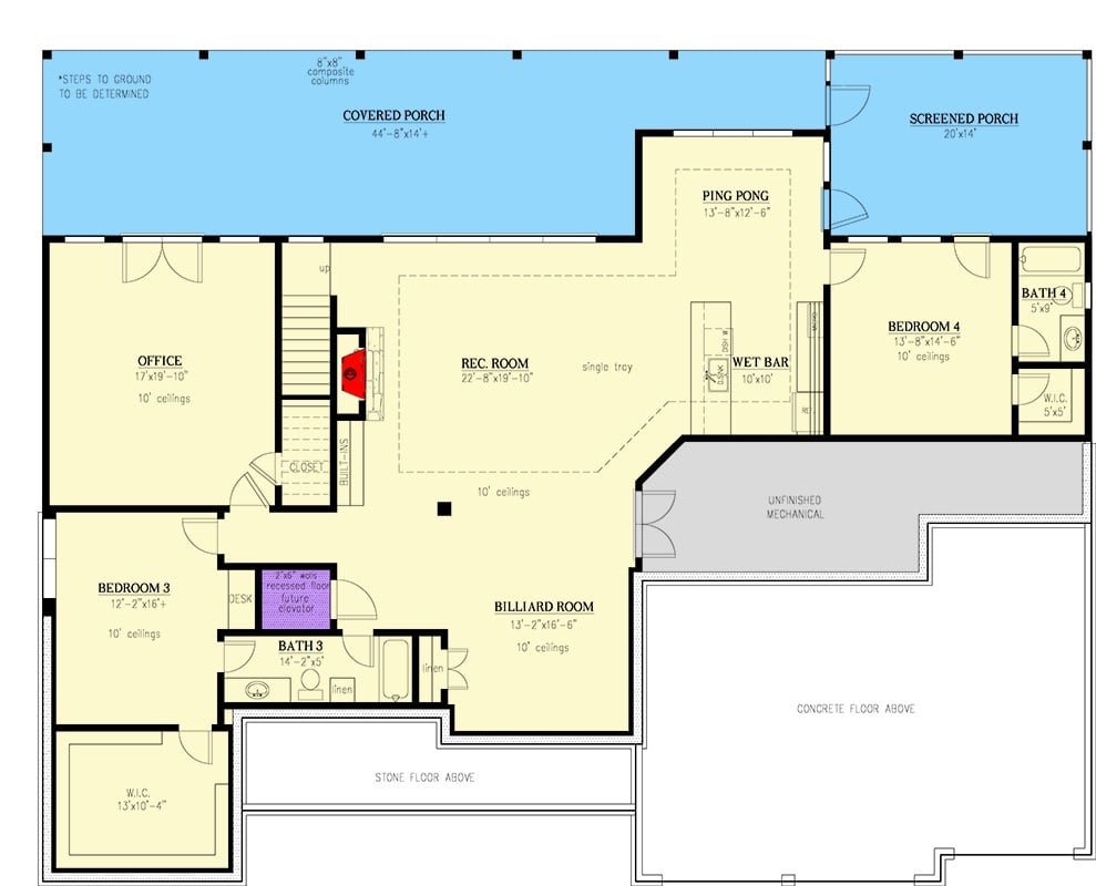 Lower Level Floor Plan