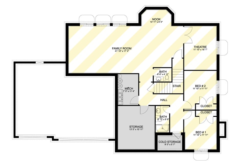 Lower Level Floor Plan